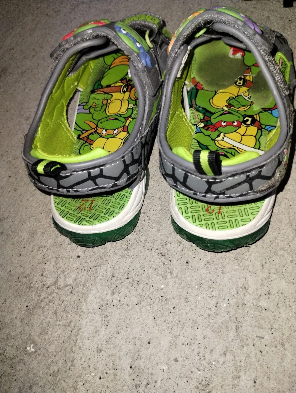 Teenage Mutant Ninja Turtle Sandals Size 12